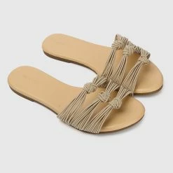 Milliotandco Shoes Jelissa Open Toe Sandals & Flip Flops (Yellow)