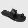 Milliotandco Shoes Earth Edit Joandra Open Toe Sandals & Flip Flops (Black)