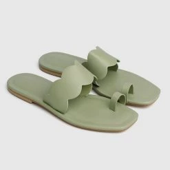Milliotandco Shoes Earth Edit Joandra Open Toe Sandals & Flip Flops (Sea Green)