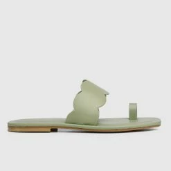 Milliotandco Shoes Earth Edit Joandra Open Toe Sandals & Flip Flops (Sea Green)