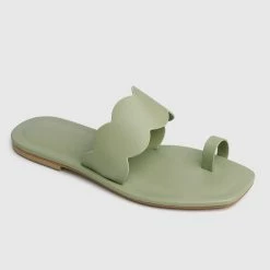 Milliotandco Shoes Earth Edit Joandra Open Toe Sandals & Flip Flops (Sea Green)