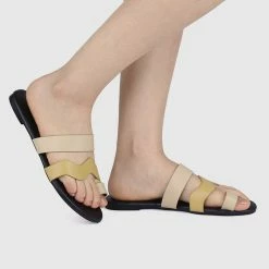 Milliotandco WTP Favourite Day Open Toe Sandals & Flip Flops (Yellow) Shoes