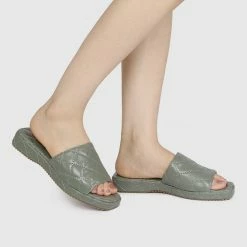Milliotandco Denise Open Toe Sandals & Flip Flops (Sea Green)