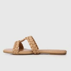 Milliotandco Disney Rapunzel My New Dream Braided Strap Heels Open Toe Sandals & Flip Flops (Brown)