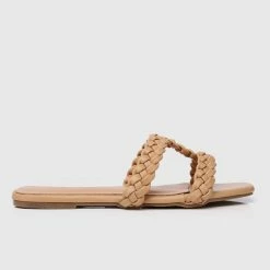 Milliotandco Disney Rapunzel My New Dream Braided Strap Heels Open Toe Sandals & Flip Flops (Brown)
