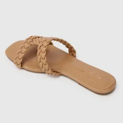 Milliotandco Disney Rapunzel My New Dream Braided Strap Heels Open Toe Sandals & Flip Flops (Brown)