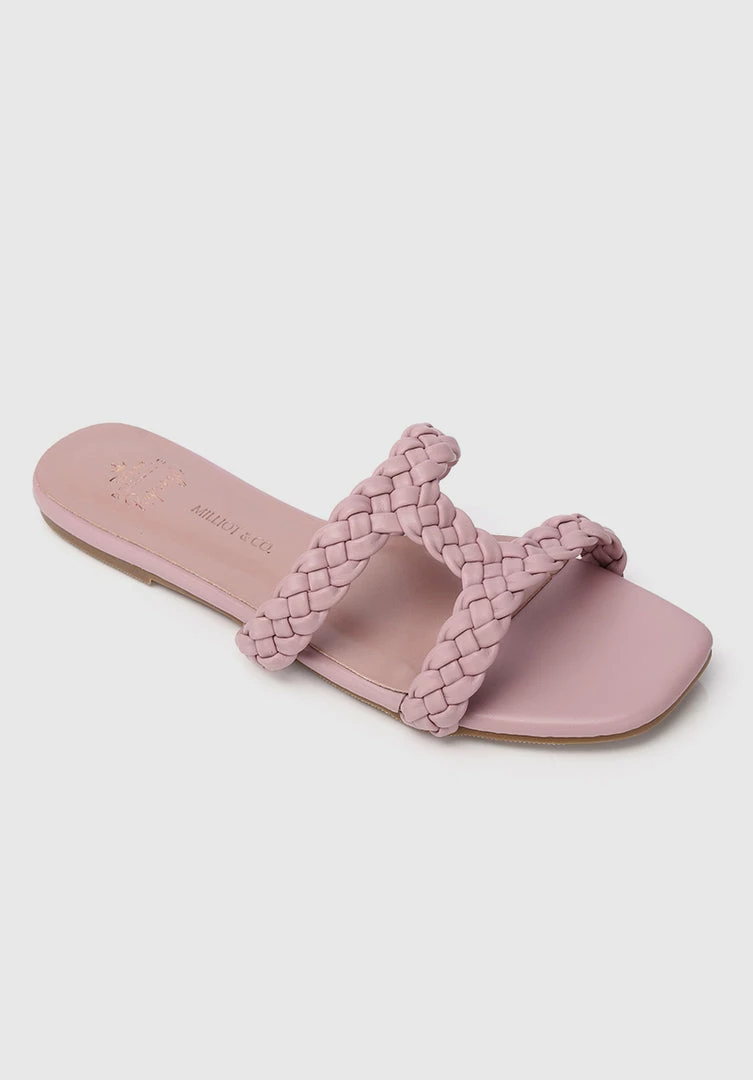 Milliotandco Disney Rapunzel My New Dream Braided Strap Heels Open Toe Sandals & Flip Flops (Thistle)