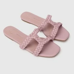 Milliotandco Disney Rapunzel My New Dream Braided Strap Heels Open Toe Sandals & Flip Flops (Thistle)