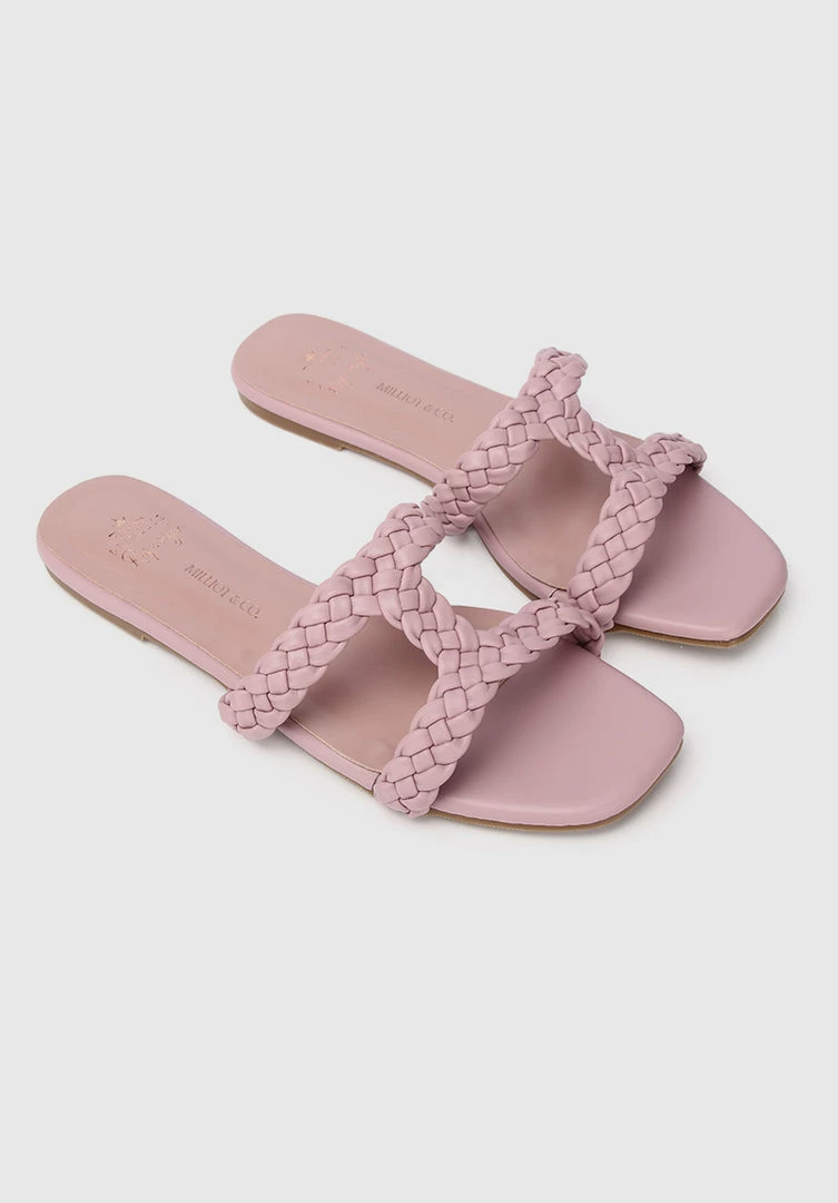 Milliotandco Disney Rapunzel My New Dream Braided Strap Heels Open Toe Sandals & Flip Flops (Thistle)