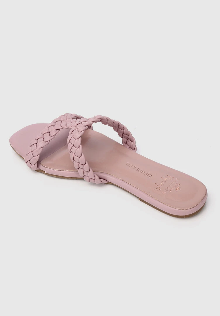 Milliotandco Disney Rapunzel My New Dream Braided Strap Heels Open Toe Sandals & Flip Flops (Thistle)