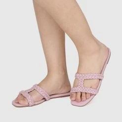 Milliotandco Disney Rapunzel My New Dream Braided Strap Heels Open Toe Sandals & Flip Flops (Thistle)