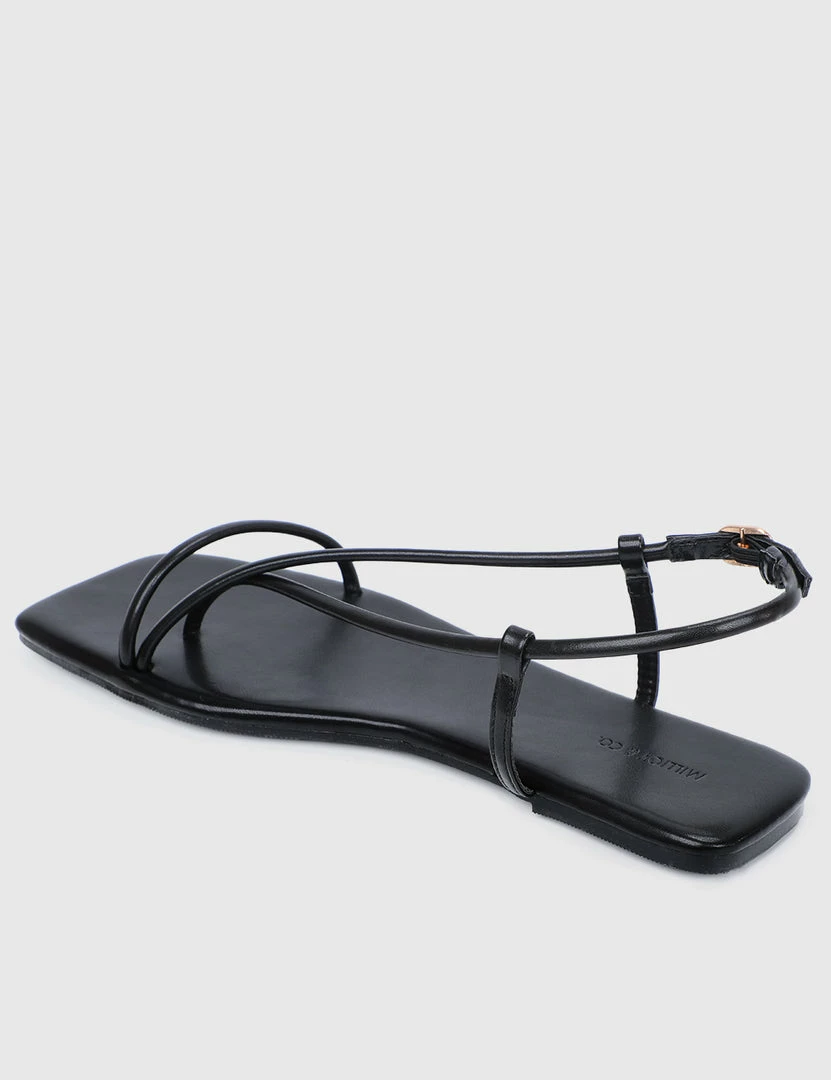 Milliotandco Shoes Charlotte Open Toe Sandals & Flip Flops (Black)