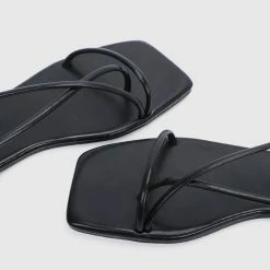 Milliotandco Shoes Charlotte Open Toe Sandals & Flip Flops (Black)