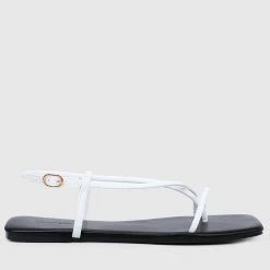 Milliotandco Shoes Charlotte Open Toe Sandals & Flip Flops (White)