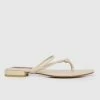 Milliotandco Nurita Harith Halle Pointed Toe Sandals & Flip Flops (Beige) Shoes