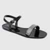 Milliot & Co Shoes Sprinkle Jelly Sandals (Black)
