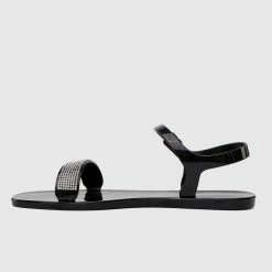 Milliot & Co Shoes Sprinkle Jelly Sandals (Black)