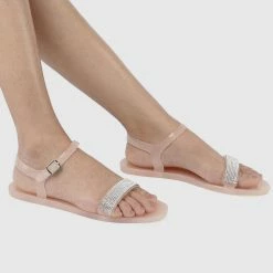 Milliot & Co Sprinkle Jelly Sandals (Orange)