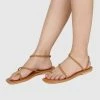 Milliotandco Disney Rapunzel I See Braided Square Toe Sandals Toe Ring Sandals & Flip Flops (Brown)