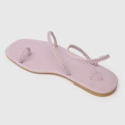 Milliotandco Disney Rapunzel I See Braided Square Toe Sandals Toe Ring Sandals & Flip Flops (Thistle) Shoes