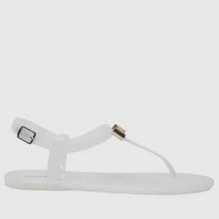 Milliot & Co Flower Power T-Strap Jelly Sandals (Cornsilk) Shoes