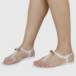 Milliot & Co Flower Power T-Strap Jelly Sandals (Cornsilk) Shoes