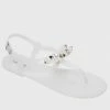 Milliot & Co Sugar T-Strap Jelly Sandals (Cornsilk)