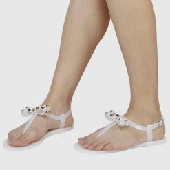 Milliot & Co Sugar T-Strap Jelly Sandals (Cornsilk)