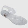 Milliot & Co Shoes Twinkie T-Strap Jelly Sandals (Clear)