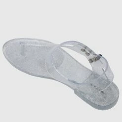 Milliot & Co Shoes Twinkie T-Strap Jelly Sandals (Clear)