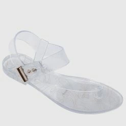 Milliot & Co Shoes Leona T-Strap Jelly Sandals (Clear)