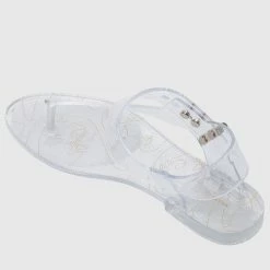 Milliot & Co Shoes Leona T-Strap Jelly Sandals (Clear)