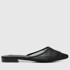 Milliotandco Shoes Hustler Pointed Toe Slip On Flats (Black)