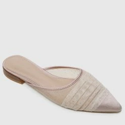 Milliotandco Hustler Pointed Toe Slip On Flats (Nude)