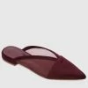 Milliotandco Keitha Pointed Toe Slip On Flats (Maroon)