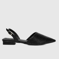 Milliot & Co Disney Mickey Magnificent Pointed Toe Slip Ons & Espadrilles (Black) Shoes