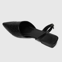 Milliot & Co Disney Mickey Magnificent Pointed Toe Slip Ons & Espadrilles (Black) Shoes