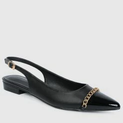 Milliotandco Shoes Jakki Pointed Toe Slip Ons & Espadrilles (Black)