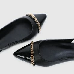 Milliotandco Shoes Jakki Pointed Toe Slip Ons & Espadrilles (Black)