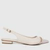 Milliotandco Shoes Jakki Pointed Toe Slip Ons & Espadrilles (Bone)