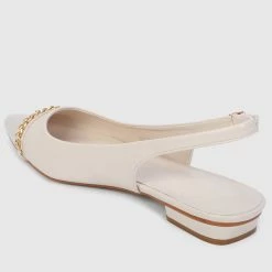Milliotandco Shoes Jakki Pointed Toe Slip Ons & Espadrilles (Bone)