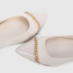 Milliotandco Shoes Jakki Pointed Toe Slip Ons & Espadrilles (Bone)