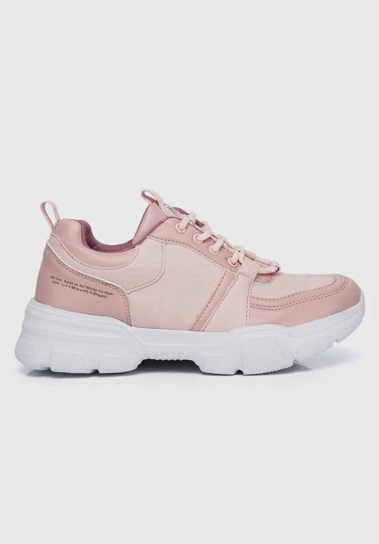 Milliotandco Shoes WTP Hundred Acre Wood Rounded Toe Female Sneakers (Pale Red Violet)