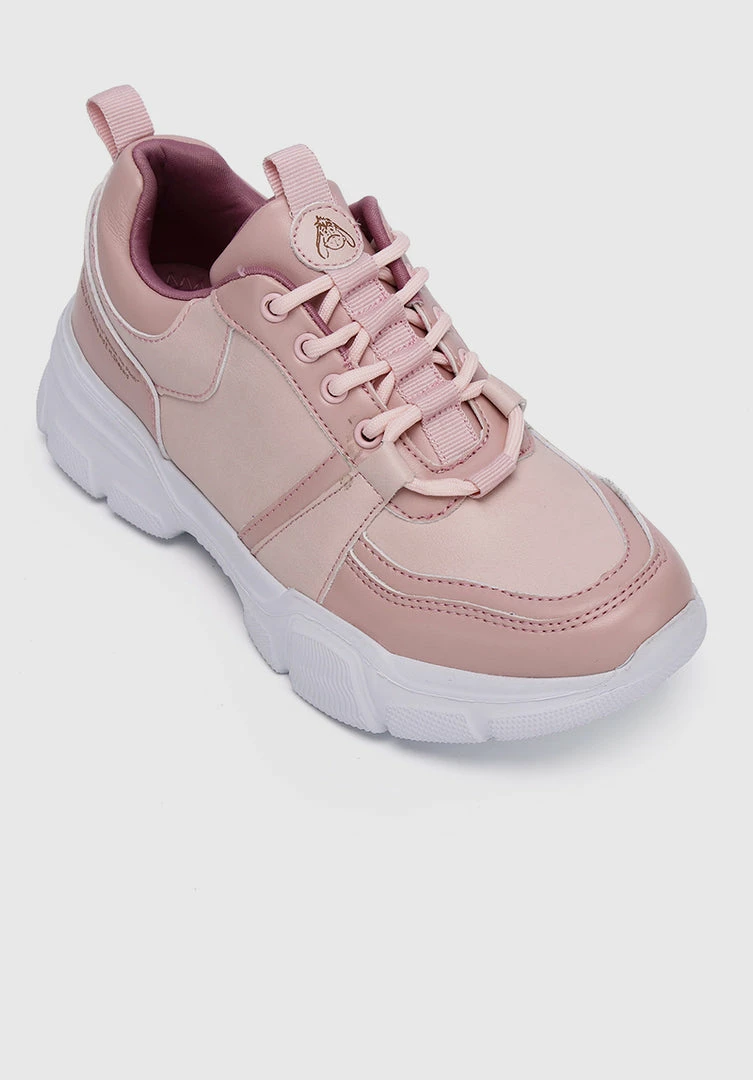 Milliotandco Shoes WTP Hundred Acre Wood Rounded Toe Female Sneakers (Pale Red Violet)