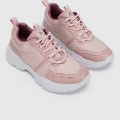 Milliotandco Shoes WTP Hundred Acre Wood Rounded Toe Female Sneakers (Pale Red Violet)