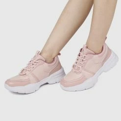 Milliotandco Shoes WTP Hundred Acre Wood Rounded Toe Female Sneakers (Pale Red Violet)