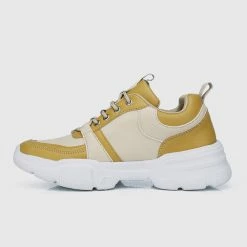 Milliotandco WTP Hundred Acre Wood Rounded Toe Female Sneakers (Yellow) Shoes