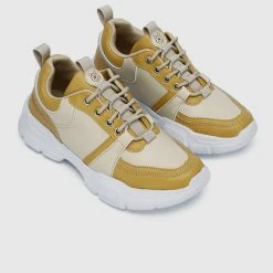 Milliotandco WTP Hundred Acre Wood Rounded Toe Female Sneakers (Yellow) Shoes