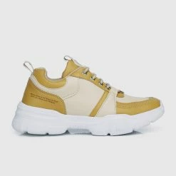 Milliotandco WTP Hundred Acre Wood Rounded Toe Female Sneakers (Yellow) Shoes
