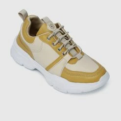 Milliotandco WTP Hundred Acre Wood Rounded Toe Female Sneakers (Yellow) Shoes
